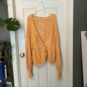 Free People distressed cardigan | XL